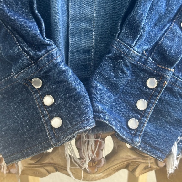 Rare Mother   …60% Mother recycled denim capsule … jacket/ shirt NWOT - Picture 9 of 16